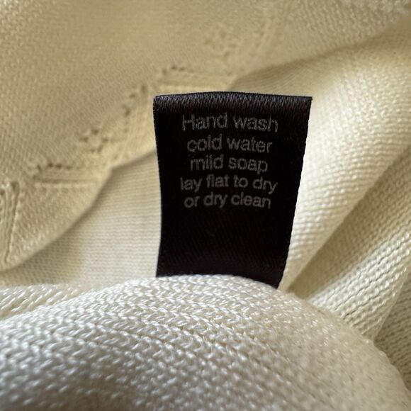 Peruvian Connection Cream 100% Pima Cotton Knit Tank Top Women's X Small Summer - Picture 8 of 9